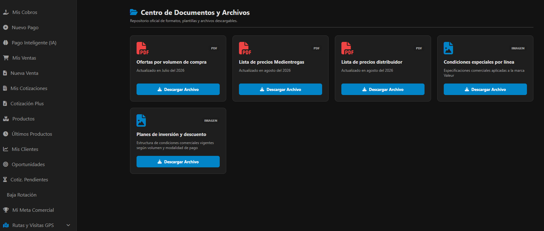 Vista del Centro de Documentos y Archivos